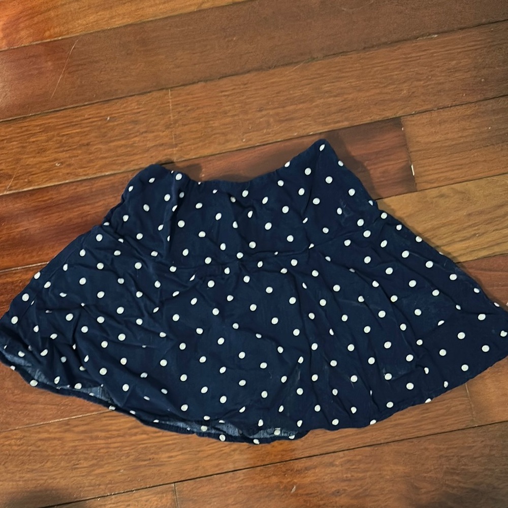 Polka Dot Navy Skirt